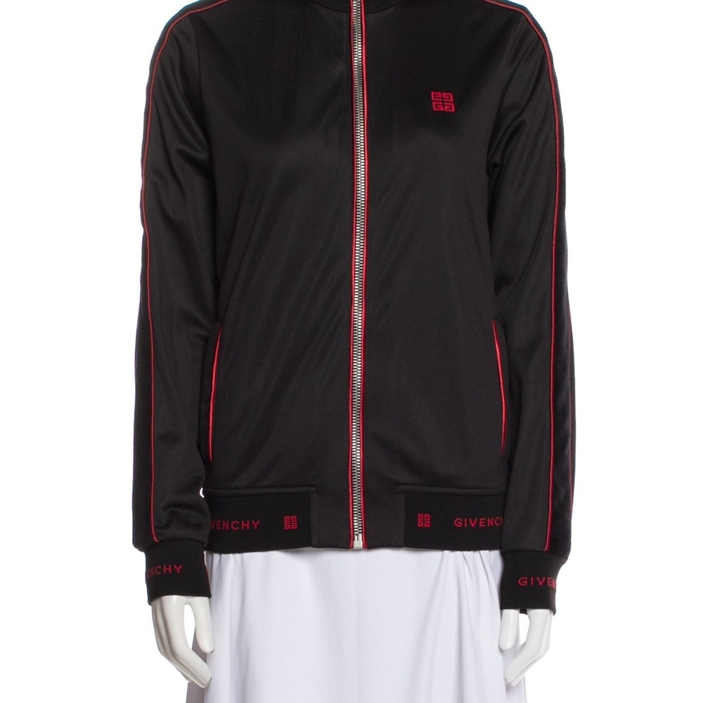Givenchy Black Jacket with Red Accents